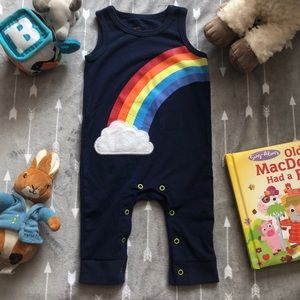 🌈 BABY BOY CAT & JACK RAINBOW JUMPER!!